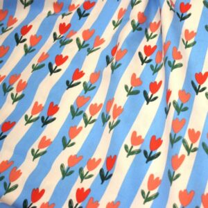 Tulipe rayure bleu