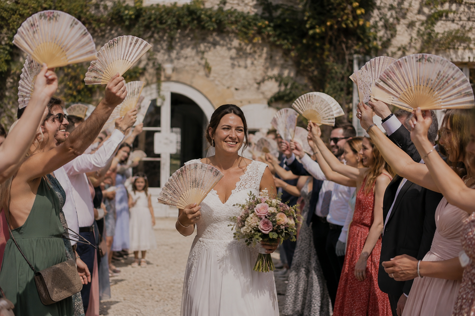 Éventails de mariage photos
